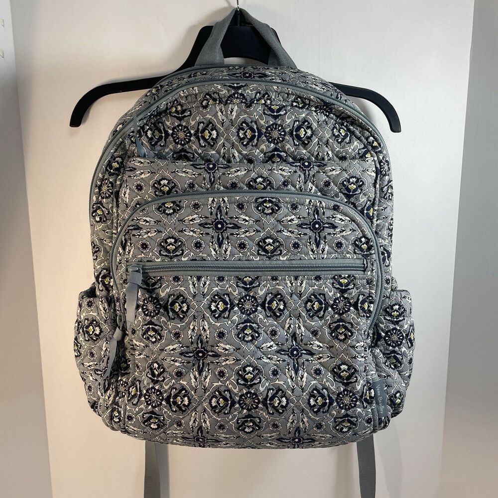Vera Bradley Plaza Tile Campus Travel Large Backpack NWOT